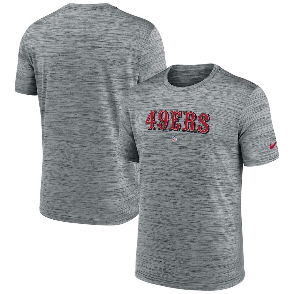 San Francisco 49ers Nike Velocity Performance T-Shirt - Gray